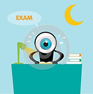 The blue eye reading book