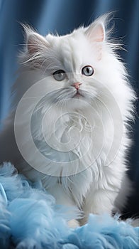 blue eyed persian cat