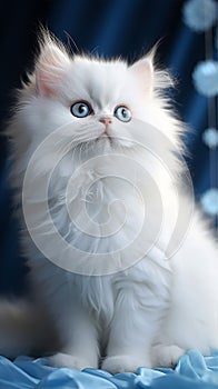 blue eyed persian cat