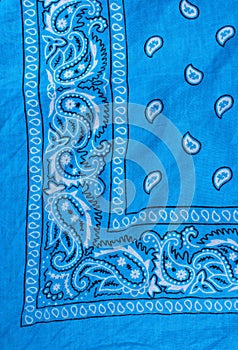 Blue fabric, bandana photo