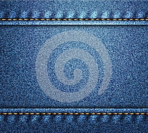 Blue denim banner