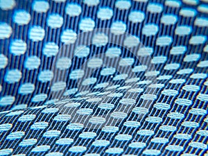 Blue Fabric with Light Blue Dots