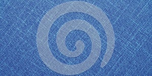 blue fabric texture, cotton fiber tablecloth as background
