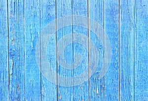 Blue faded painted wooden texture, background, wallpaper.