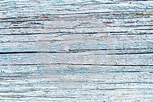 Blue faded painted wooden texture, background and wallpaper. Horizontal composition