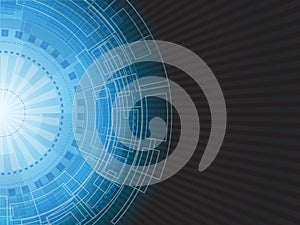 Blue fantasy background