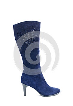 Blue female shammy boot