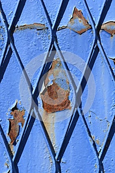 Blue fence