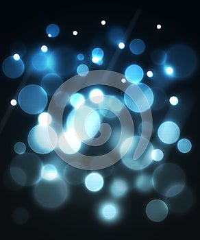 Blue fiber optic abstract background.