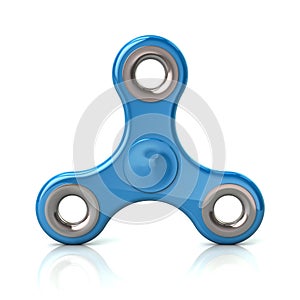 Blue fidget spinner