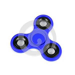 Blue fidget spinner