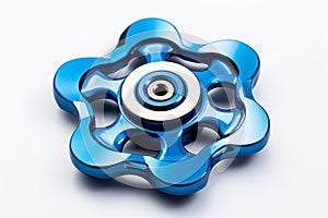 Blue Fidget Spinner with a Transparent Background