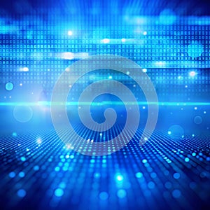 Blue Filter Technology Abstract Background