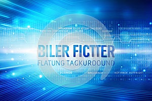 Blue Filter Technology Background Abstract Pattern with Empty Space