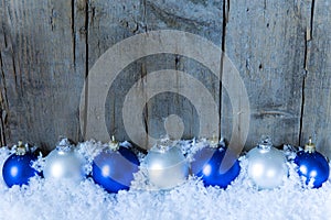 Blue filtered christmas background