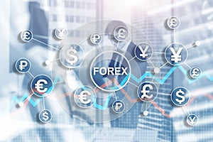 Blue Financial Forex Background. Trading trading stocks bonds