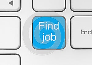 Blue find job button