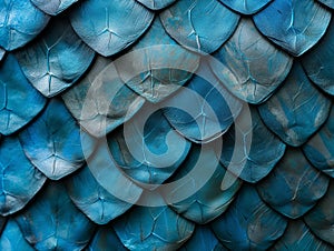 Blue Fish Scales Texture