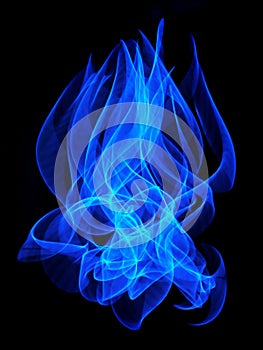 Blue flame photo