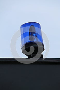 Blue Flashing Light.