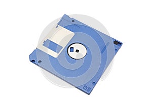 Blue floppy diskette