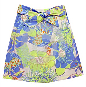 Blue flowers skirt