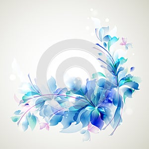 Blue flowers