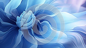 blue flowers texture motion cg background waving abstract loop design for text