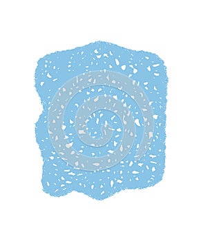 Blue Fluid Chalk Squiggle Frame Box