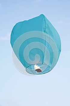 Blue flying latern