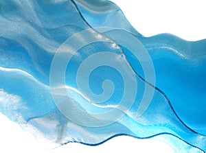 Blue flying silk photo