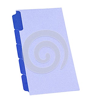 Blue folder isolated