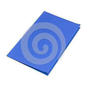 Blue Folder isolated on white