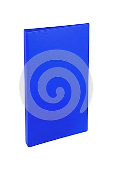 Blue folder isolated on white