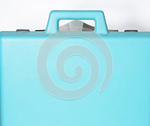 blue folder isolated on white