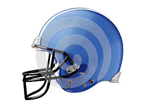 Blu calcio casco 