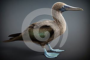 Blue-footed booby, distinctive bright blue feet