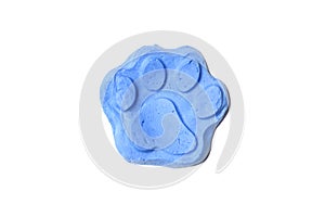 Blue footprint animal