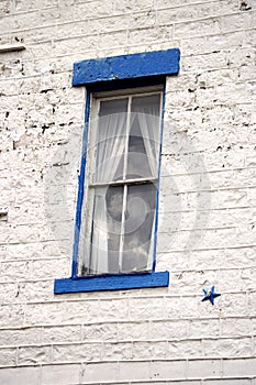 Blue Framed Window