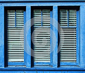 Blue Framed Window