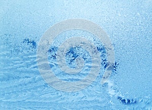 Blue frosty natural pattern