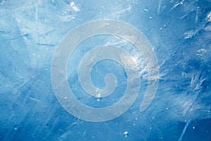 Blue frozen texture of ice