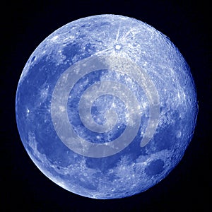 Blu luna piena 