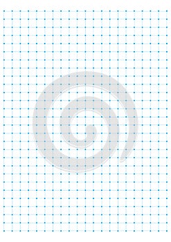 Blue full page centimeter Dot Paper vector