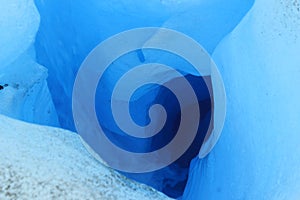 Blue galcier ice photo
