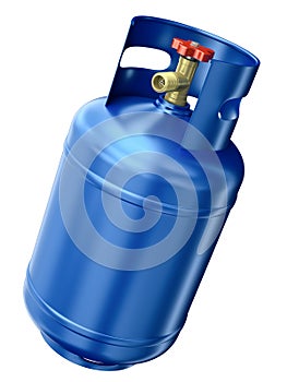 Blue gas container