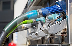 Blue gas pump nozzles