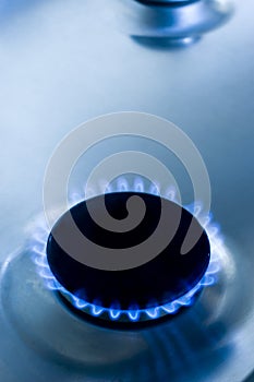 Blue gas stove
