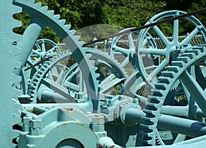 Blue gears