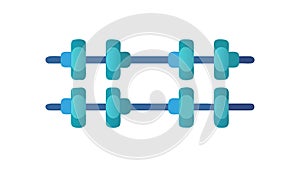 Blue Geometric Abstract Chain Pattern, vector design Generative AI